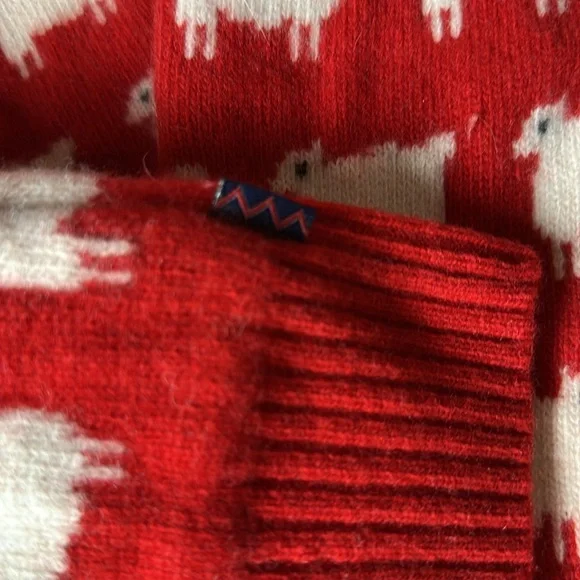 Rowing Blazers Warm & Wonderful Red 100% Wool Diana Fitted Sheep Sweater XL - Picture 13 of 13